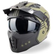 VINZ Shikoku Streetfighter Helm - Groen